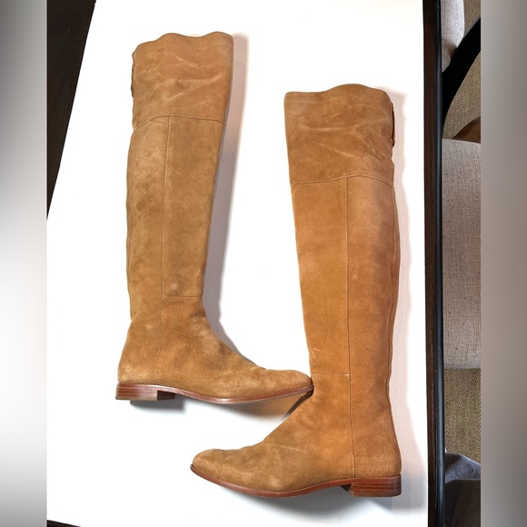 Loeffler Randall Shoes - Loeffler Randall Jos Suede Over-The-Knee Flat Boots